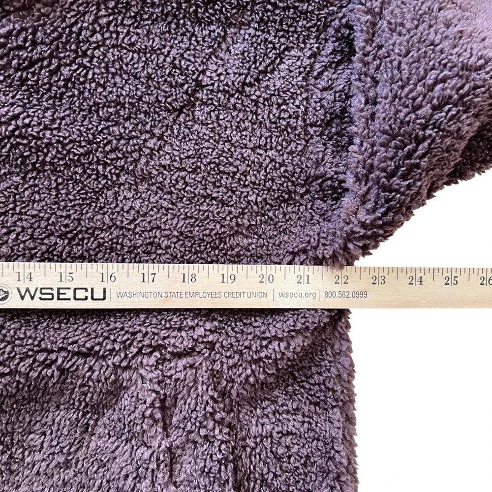 Lululemon‎ Cinchable Fleece Zip Up Jacket Size 8 Brown - Picture 4 of 9
